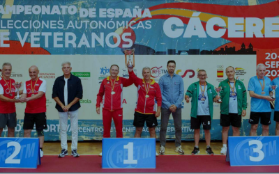 Castilla y León consigue un oro y un bronce en el Nacional de veteranos de tenis de mesa