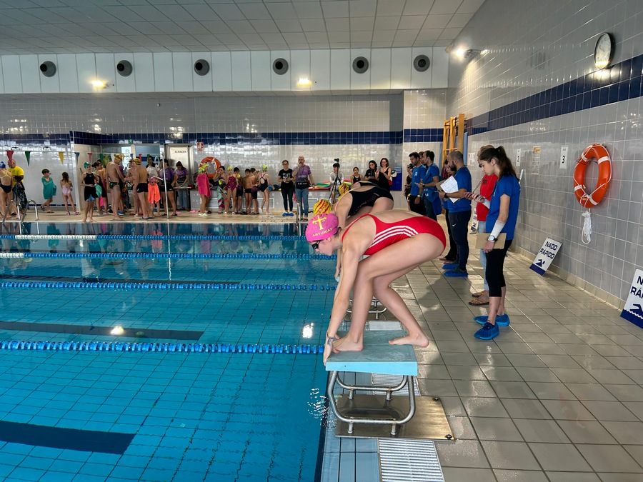 Prueba de Natación del Campeonato de España de Pentatlón de Tordesillas