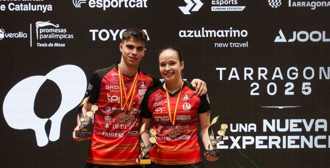Los burgaleses María y Daniel Berzosa se proclaman campeones de España de Tenis de Mesa