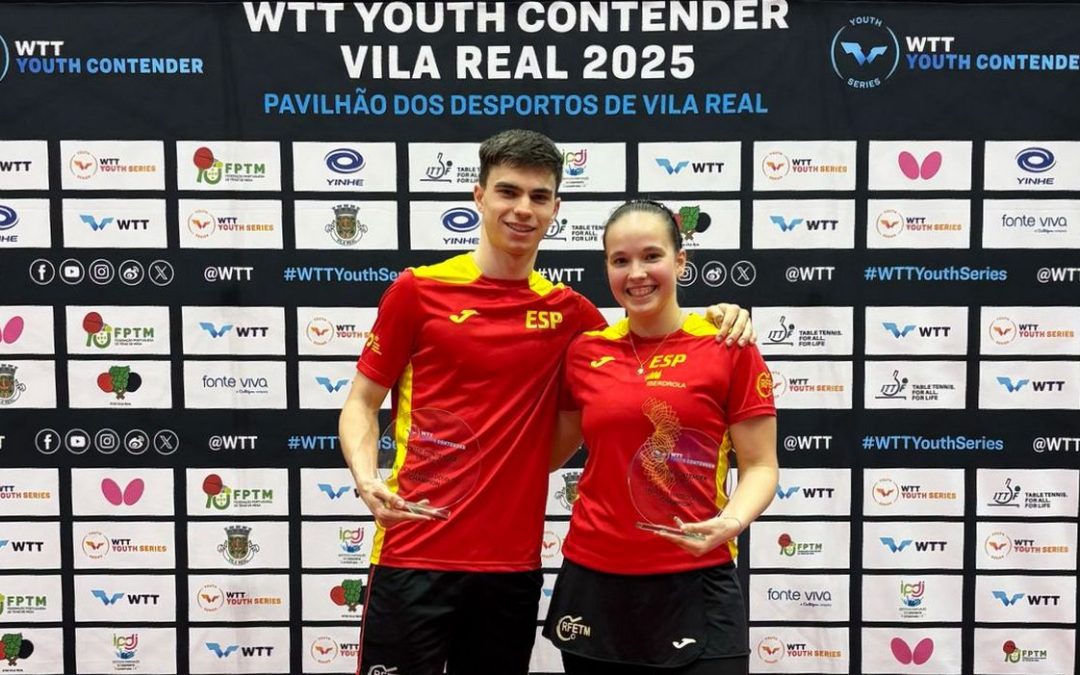 Los hermanos Berzosa, campeones del Youth Contender de tenis de mesa