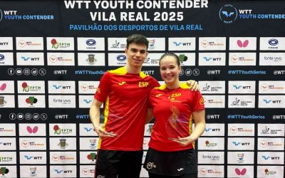 Los hermanos Berzosa, campeones del Youth Contender de tenis de mesa