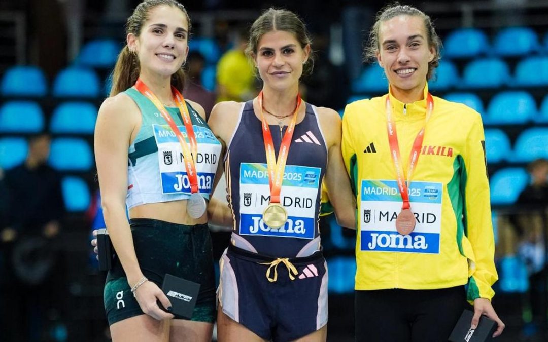 La segoviana Águeda Marqués y el burgalés David López campeones de España en 3.000 metros y en Altura