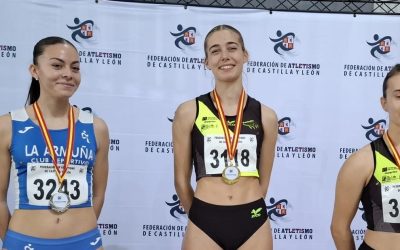 Celia Cortés, en 200 m, y Víctor Mariscal en 60 metros vallas, nuevos récords regionales sub-18