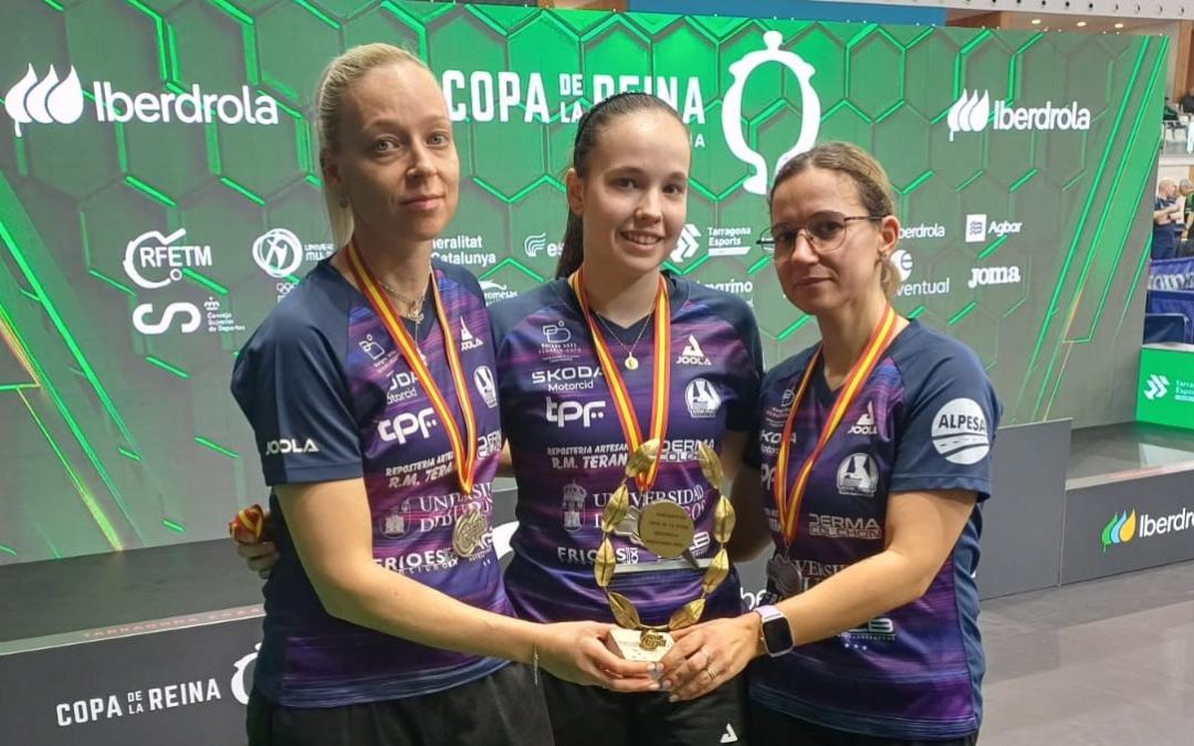 El UBU RM Terán, subcampeón de la Copa de la Reina de Tenis de Mesa