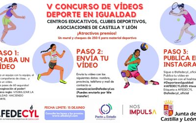 La Consejería de Familia e Igualdad de Oportunidades y Afedecyl lanzan la quinta edición del concurso de vídeos ‘Deporte en Igualdad’