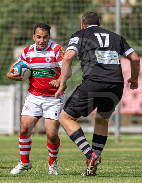 Rubén Baz en un partido de rugby