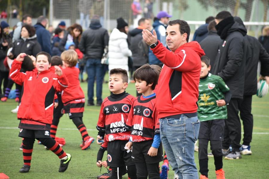 Rubén Baz con las categorías inferiores