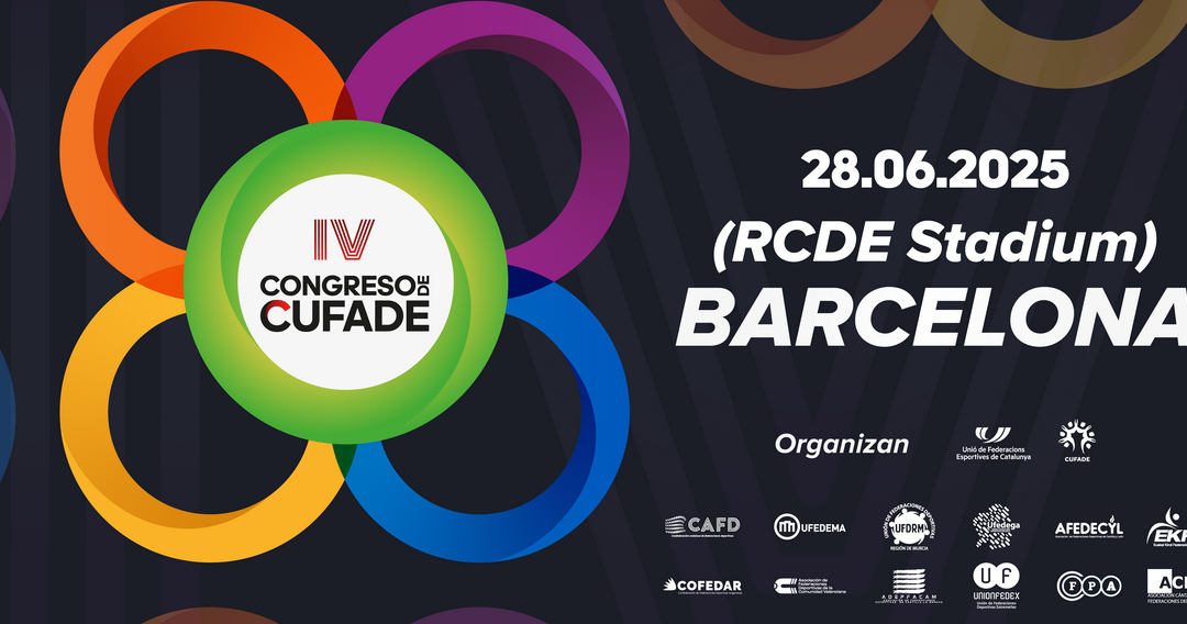 El deporte autonómico de toda España se reúne en Barcelona en el IV Congreso Nacional de CUFADE