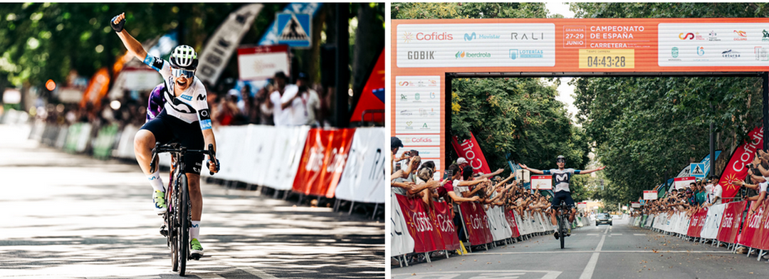 Iván Romeo y Sara Martín conquistan en Granada el título de Campeones de España de ciclismo en ruta
