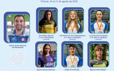 Seis socorristas y un técnico de Castilla y León, en los Campeonatos de Europa Júnior y Absoluto por Naciones de Salvamento y Socorrismo