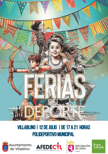Cartel Feria del Deporte Afedecyl en Villablino