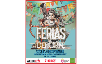 Astorga acoge la Feria del Deporte ‘AFEDECYL’ el 6 de septiembre con la presencia de una quincena de disciplinas deportivas