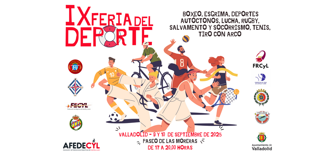Las Moreras en Valladolid acogerá la IX Feria del Deporte ‘AFEDECYL’ los días 9 y 10 de septiembre