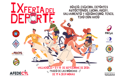 Las Moreras en Valladolid acogerá la IX Feria del Deporte ‘AFEDECYL’ los días 9 y 10 de septiembre