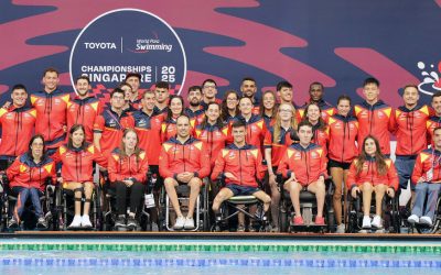 Marta Fernández, triple medallista en el Campeonato del Mundo de Singapur