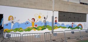 Mural de Moñi de Castro en el CEIP Fuentes Blancas