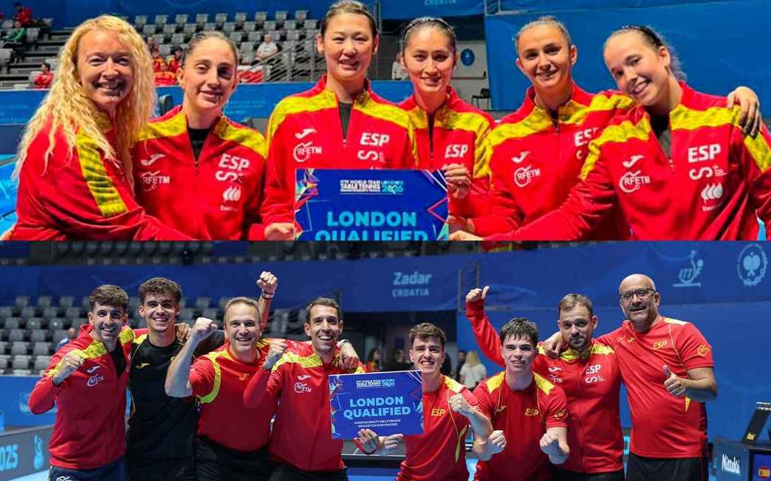 España estará en Londres el Mundial de Tenis de Mesa 2026 con sus dos selecciones absolutas