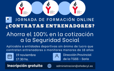 Jornada Formativa sobre Bonificación en la Cotización a la Seguridad Social organizada por AFEDECYL