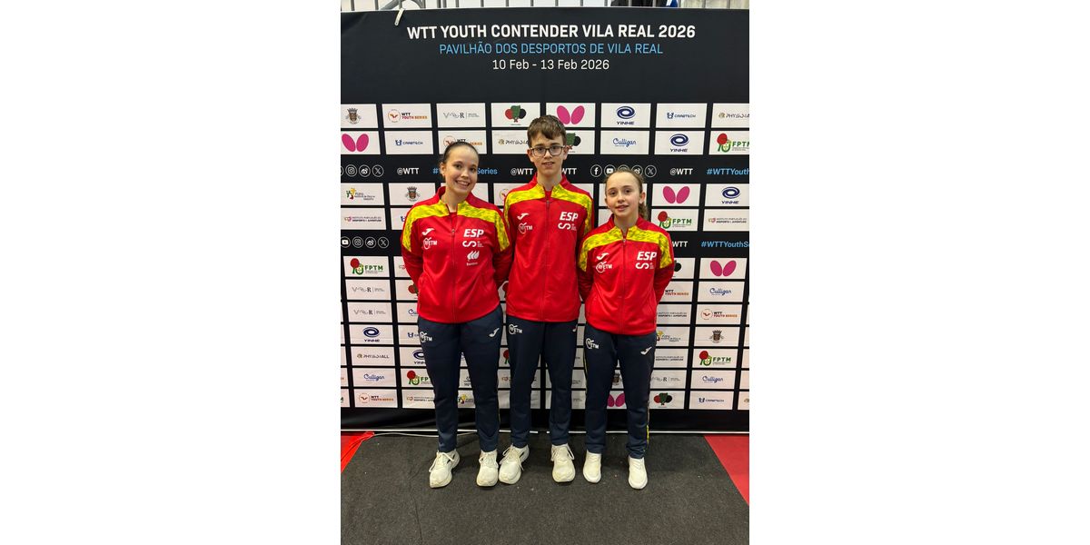 María Berzosa, Sergio Méndez y Esther Hasek con la selección española en Portugal María Berzosa, Sergio Méndez y Esther Hasek con la selección española en Portugal