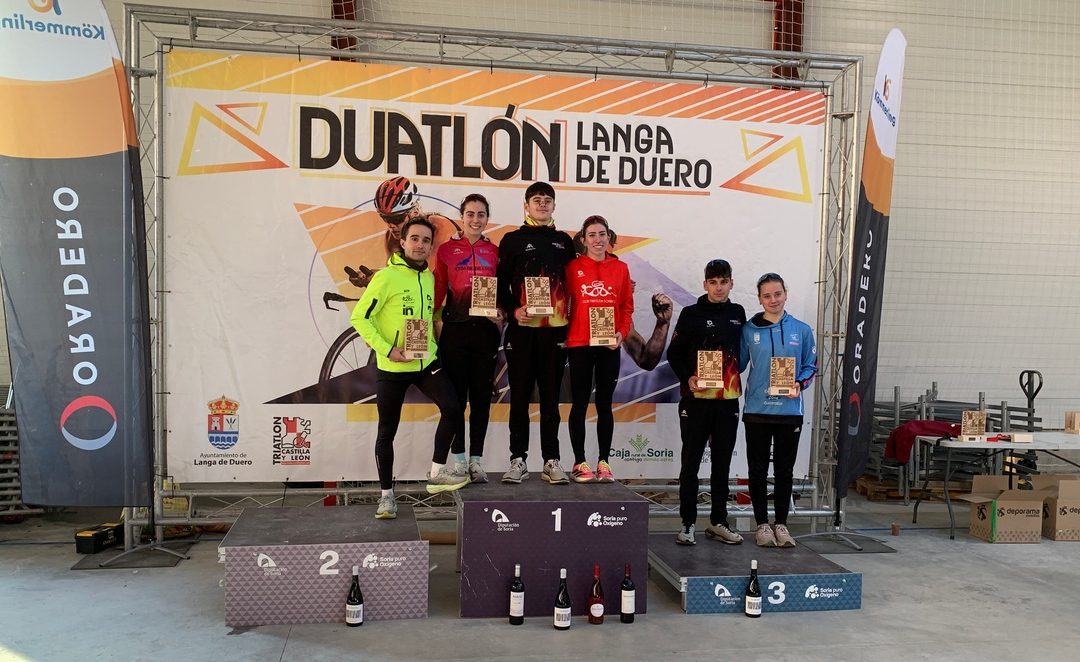 Langa de Duero corona a los campeones de Castilla y León de duatlón