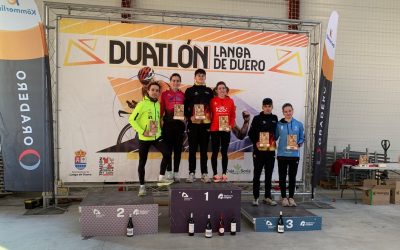 Langa de Duero corona a los campeones de Castilla y León de duatlón