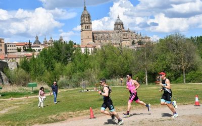 Marina Muñoz y Javier Martín, campeones del VII Duatlón de Salamanca