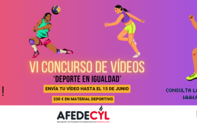 La Consejería de Familia e Igualdad de Oportunidades y Afedecyl lanzan la sexta edición del concurso de vídeos ‘Deporte en Igualdad’