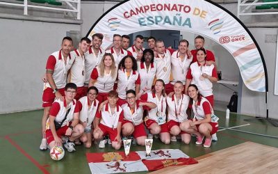 Castilla y León conquista un bronce y una plata en el Nacional FEDDI de fútbol sala en Cáceres