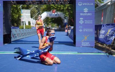Alba Núñez se corona campeona de Europa de duatlón júnior en Banyoles