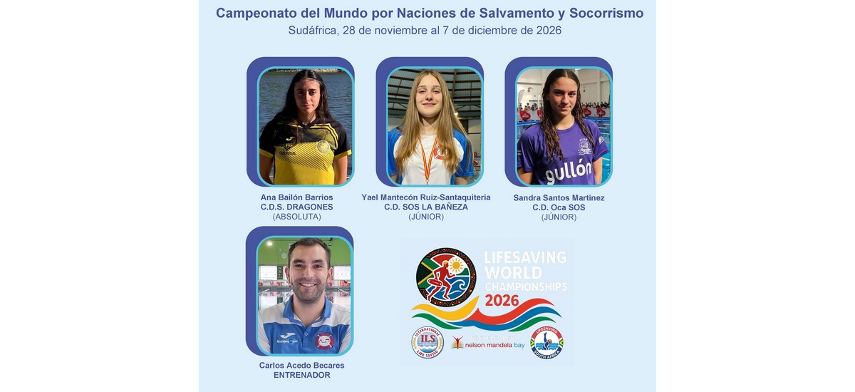 Representantes de Castilla y León en el Mundial de Salvamento y Socorrismo Representantes de Castilla y León en el Mundial de Salvamento y Socorrismo